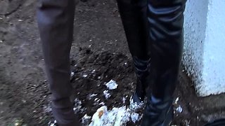 Naughty blonde femdom fetish hottie rams ass with strapon