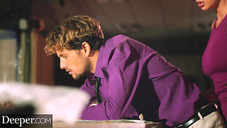 Deeper - Abigail Mac fucks her young employee in the bathroom