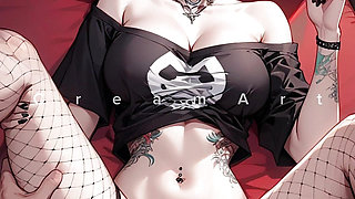 AI Hentai 3D - Goth Girls Porn AI