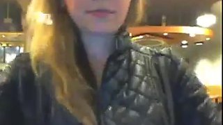 Flashing cafe: Big Tits, Amateur  Public Nudity Porn