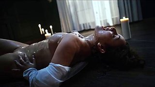 Sexy young babe filled up with creamy cum by tentacles