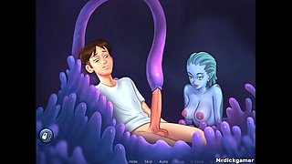 Horny Teen Gets His Dick Massaged by a Hot Sexy MILF and Give Him the Best Orgasm
