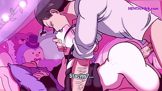Wild night with my freaky girlfriend leaves her tight pussy wrecked - anime parody