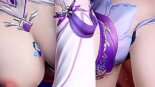 3D Cute Cosplay Asian Slut Naked Her Perfect Body Got Fucked so Hard