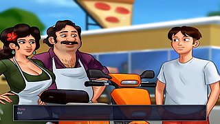 Busty anime mom with a sultry voice tells a steamy story