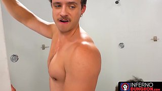 InfernoDungeon.com - Nate Grimes' douche handballing and spunky smooching sesh