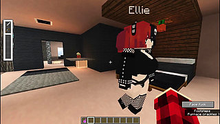 Gothic girl can't control herself and fucks me sensually  Minecraft Jenny Mod