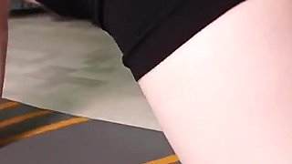 Nipple Sucking After Sexy Gymnastics From Modest Young MILF