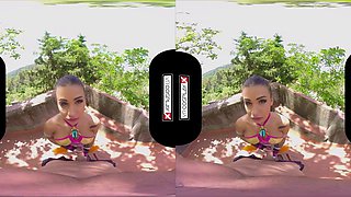 POV VR porn in 4k - amateur hardcore outdoors with busty brunette Susy gala