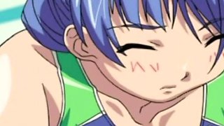 Busty Hentai Slut Seduces Young Boy at Public Pool