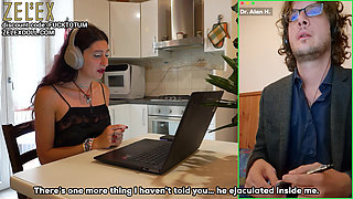 Hot Horny StepSister Needs Sex Therapy with Psychologist after Creampie Accident with her StepBrother - Eng subs - ZELEX