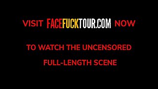 Big Tits Teen 18+ Enjoys Rough Drooling Blowjob On Her Knees