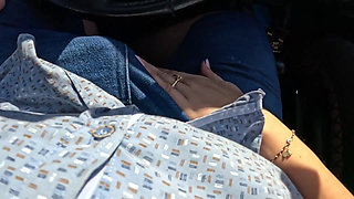 Intense Car Play - Tight Leggings Masturbation, Blowjob & Messy Facial 305