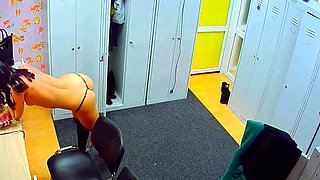 Escorts changing clothes voyeur