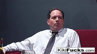 Kiki Daire : Kiki fucks a hippie in front of her boring husband