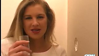 Hot! Blond MILF Oral Amber Sloppy Edging Gloryhole Blowjob with Oral Creampie