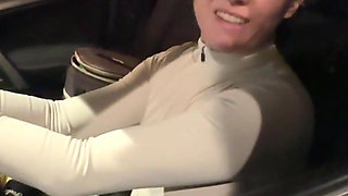 After the Driving Lesson, Things Got Hot Inside the Car. Hard Deep Throat