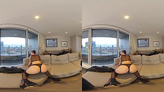 Tanya Virago Is Home Alone - Big Fake Tits Blonde Solo Masturbation