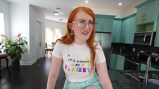 Redhead girlfriend shares her BF with her best friend - Macy and Cherry