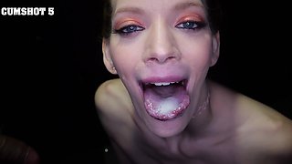 Erin Everheart gets her throat filled with sticky sperm.