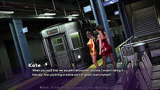 Kate Made Delphi to Squirt in Metro Train Before Reaching the Office