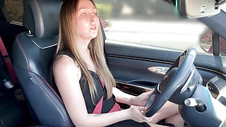 A Stranger Caught My Stepmother Masturbating in the Car and Helped Her Cum