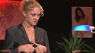 Perfect Strict Office MILF in Stocking and Suspenders