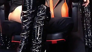 My Shiny Black Pvc Over-the-knee Boots Drive You Wild Ita