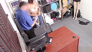 Chubby Latina teen 18+ shoplifter punish fucked by officer