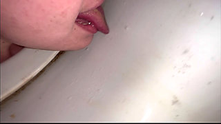 Licking Toilet Till Orgasm