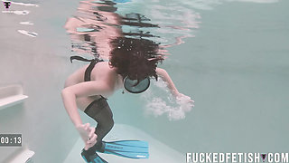 HD Cute Mermaid Underwater Pool Fins Masturbation Mask