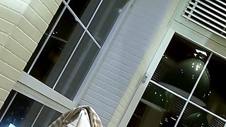 Cute Babe give Blowjob in Public Toilet after perfect Handjob under the Table :P