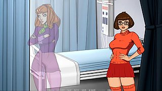 Busty anime babe in a tiny bikini getting steamy with cartoon sex