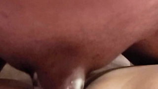 Cum dripping pussy cumshot and pushing back in
