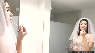 Aaliyah Hadid horny bride Interracial porn