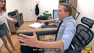 Loan4k. hidden xxx inbetween slutty boss and her nasty boss on the office table
