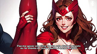 Scarlet Witch Wanda Being Blowjob And Sucking Your Cock - HentaiJoi Guided Handjob