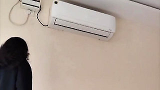 Fucking in Indian style with a Harney wife in hotle room and bed room