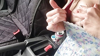 Public Agent: Feeling Horny, Had a Risky Little Play to Make Myself Squirt in the Car
