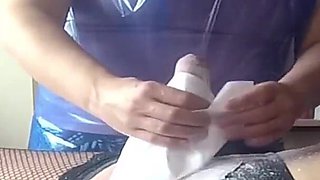 Napkin Fetish After Waxing Male 41