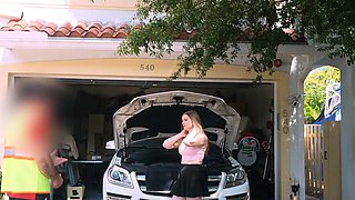 Harlow West Fucks Up Daddy’s Car So She Trades Pussy To