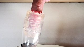 Amateur glory hole bj skank loves cum