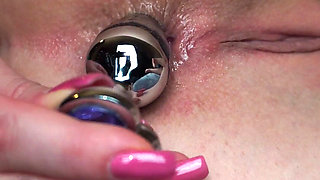 Gaping My Ass with Different Toys Close up