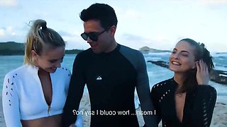 Cayenne Klein and Addie Andrews are having a sizzling, ffm 3 way with Alberto B and lovin’ it