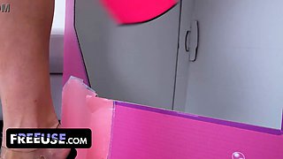 Freeuse delivers - unboxing & hardcore the exceptionally realistic porn doll Kenna James