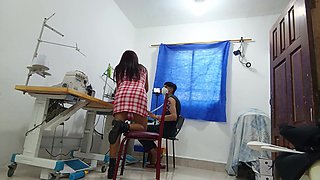Whore Calls Her Boyfriend to Fuck Her at Work
