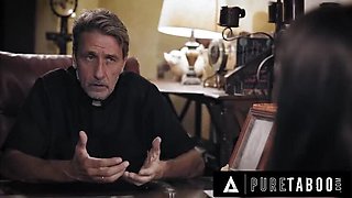 Creepy Priest Dominates Bride Gia Paige For Confession - Hardcore BDSM & Big Cock Fucking