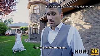 Steve Q & Sarah Kay get down and dirty in a POV wedding dress cuckold video