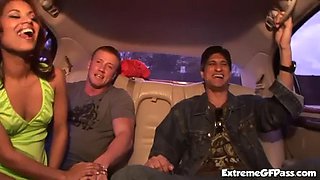 Hot slut banged in threeway action