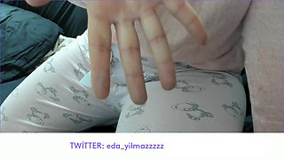 Talking- I Cum in Pajamas- Masturbation- Pussy Fingering- Moaning- Turkish MILF- Turkish Porn- Turkish Disclosure- Disclosure